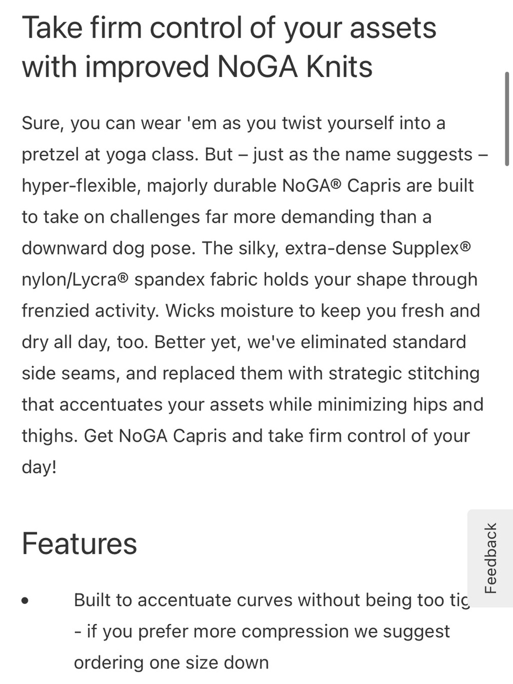 DULUTH TRADING CO ‘NoGA Classic’ Capris - Picture 5 of 15